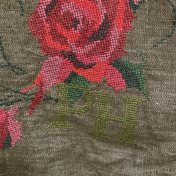 Pink House Japan Olive Wrap Floral Embroidered Maxi Skirt size L - Picture 3 of 15